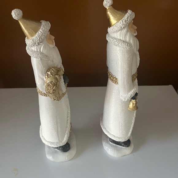 Set of woodmen Santa clause statues - Picture 2 of 5